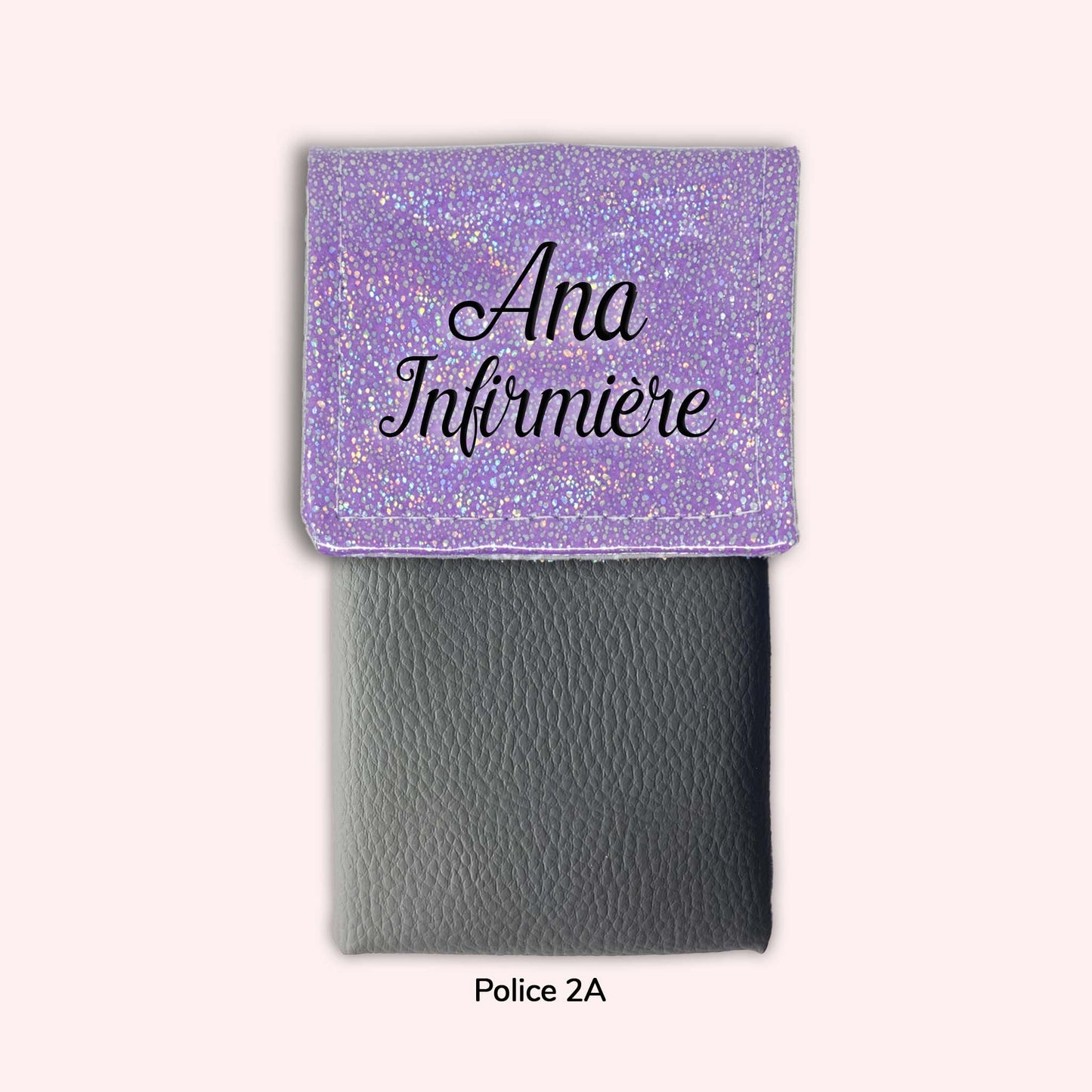 Pochette aimantée Misty violet disco