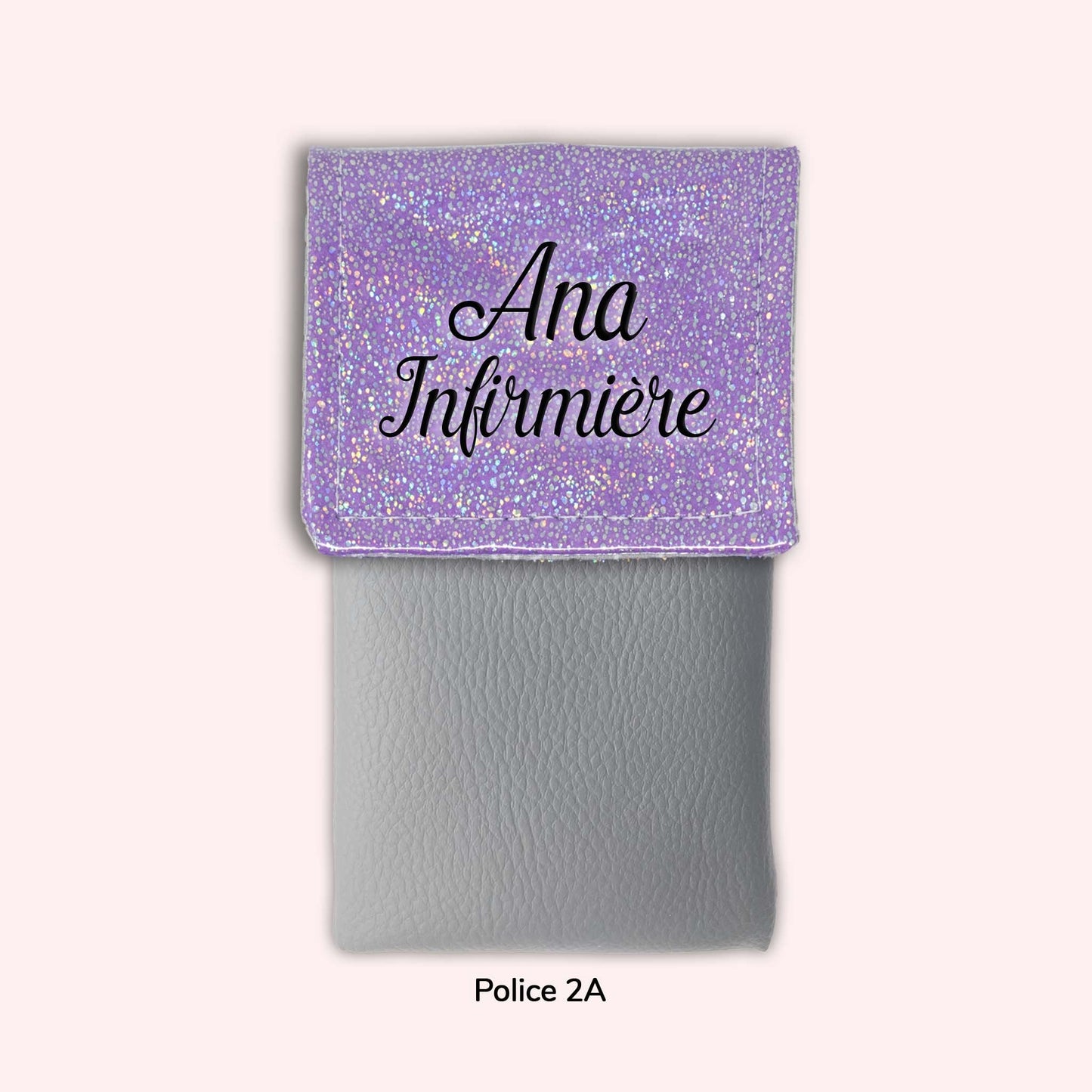 Pochette aimantée Misty violet disco