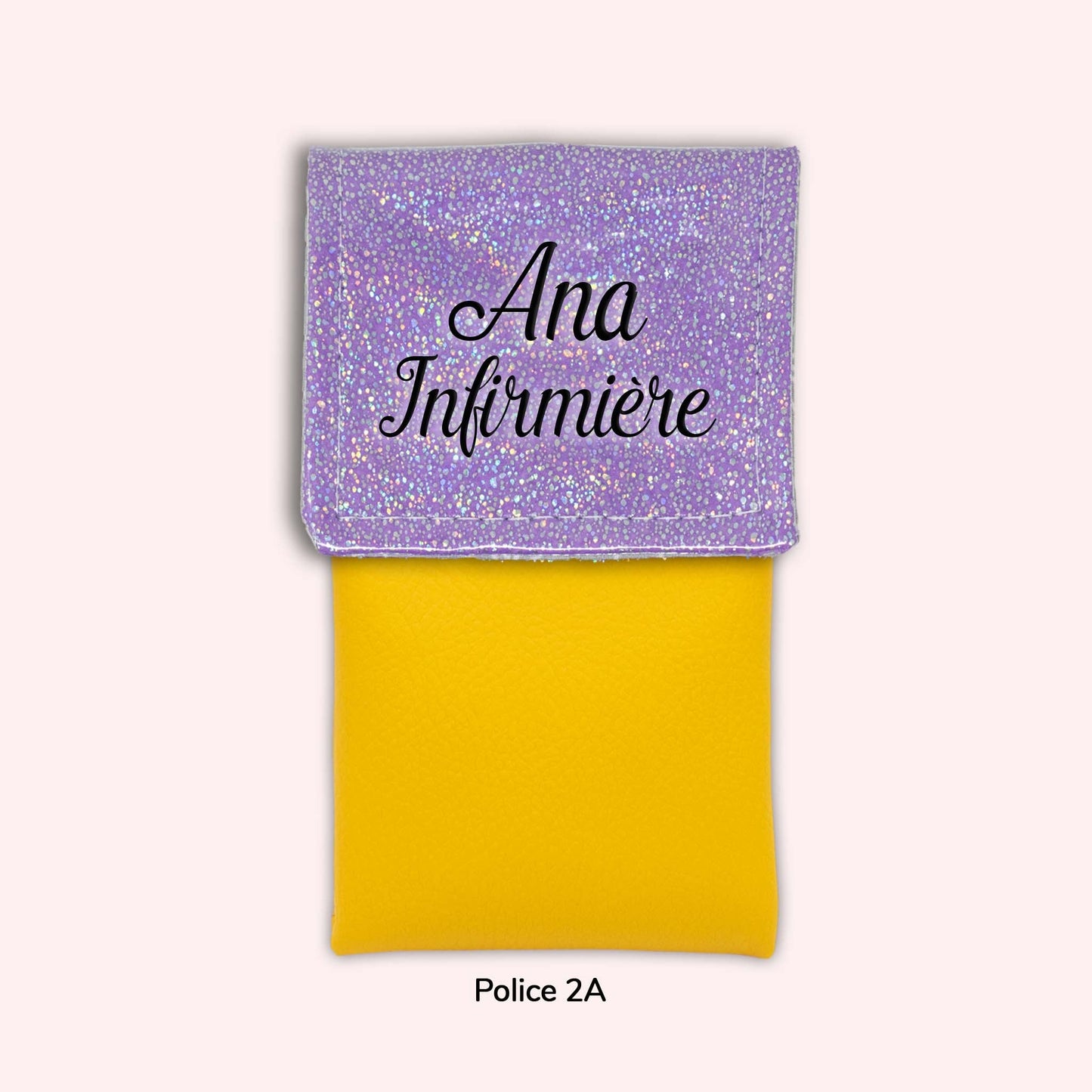 Pochette aimantée Misty violet disco