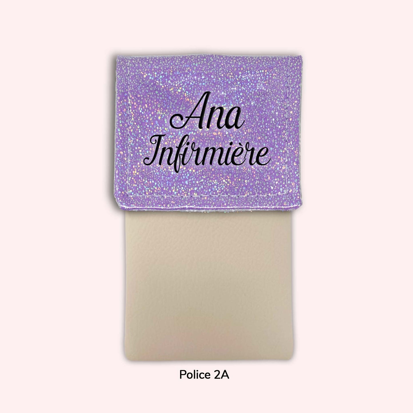 Pochette aimantée Misty violet disco