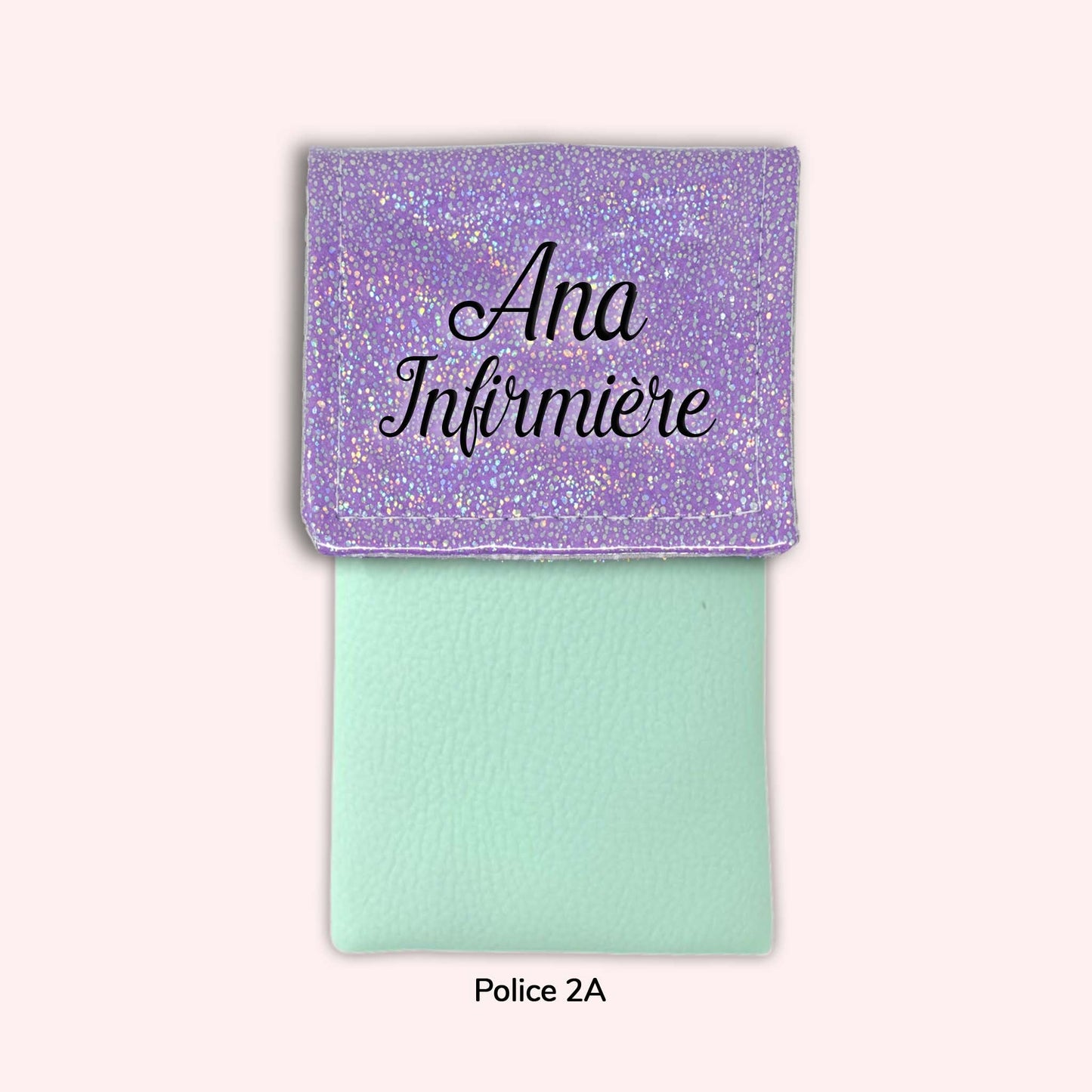 Pochette aimantée Misty violet disco