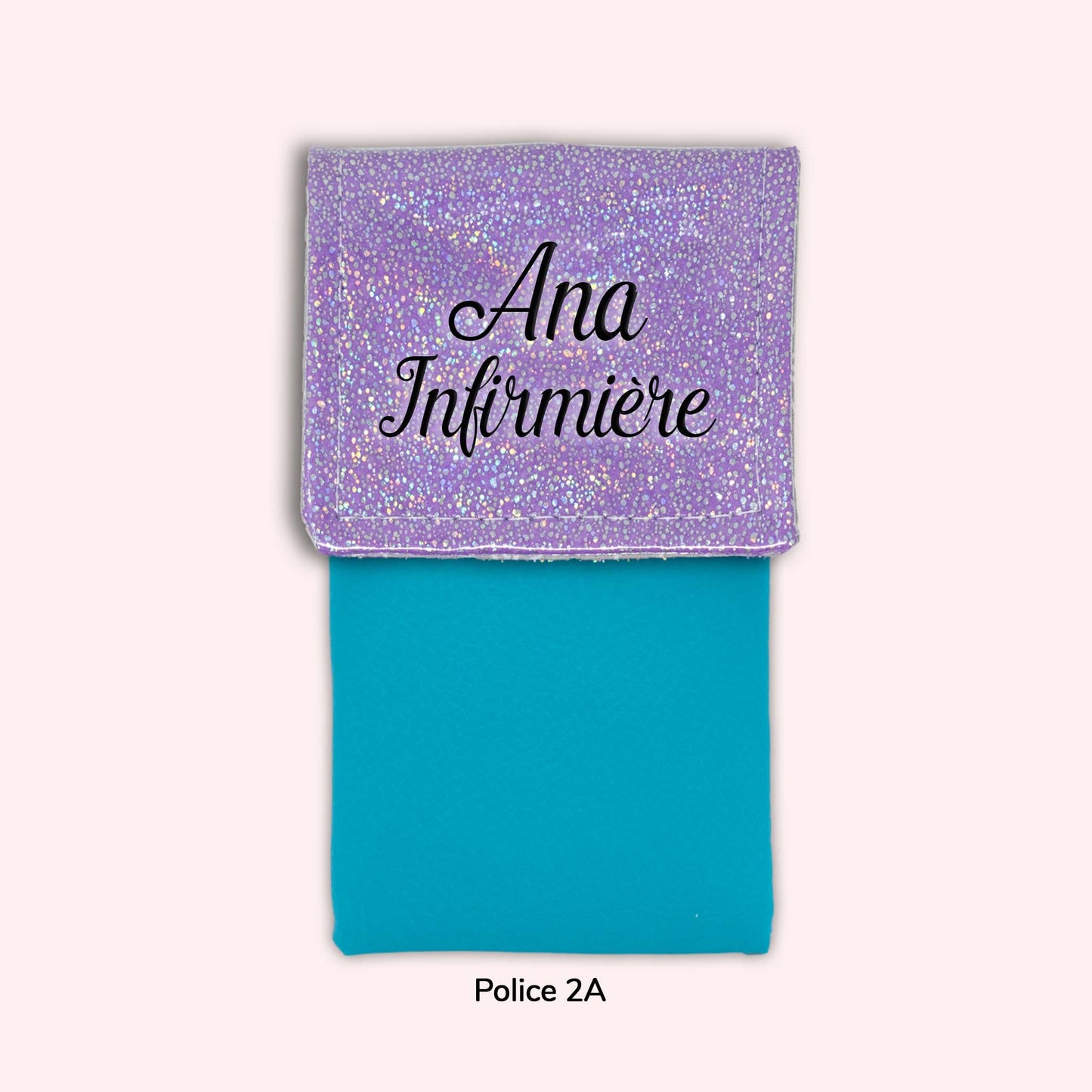 Pochette aimantée Misty violet disco