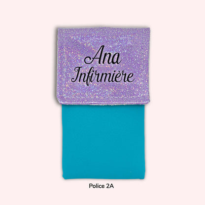 Pochette aimantée Misty violet disco