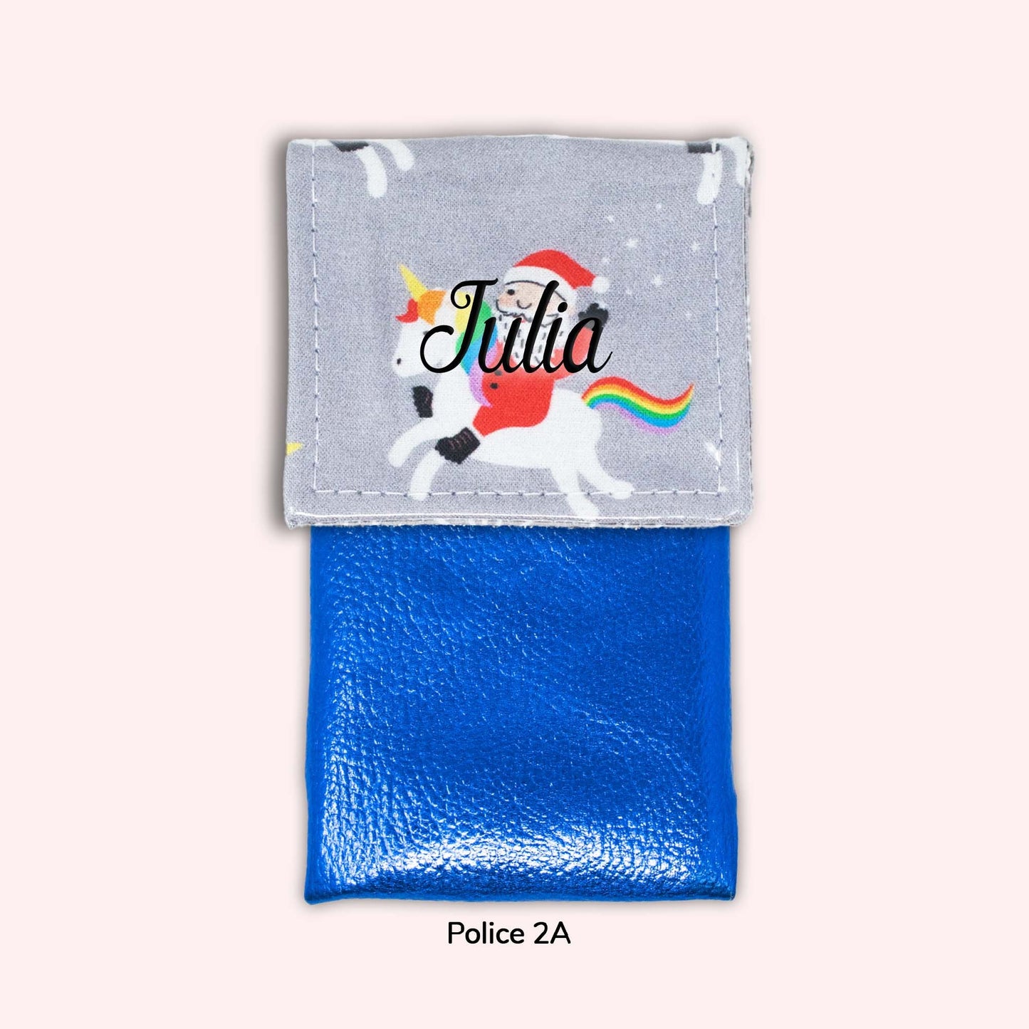 Pochette aimantée Noël unicorn