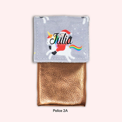 Pochette aimantée Noël unicorn