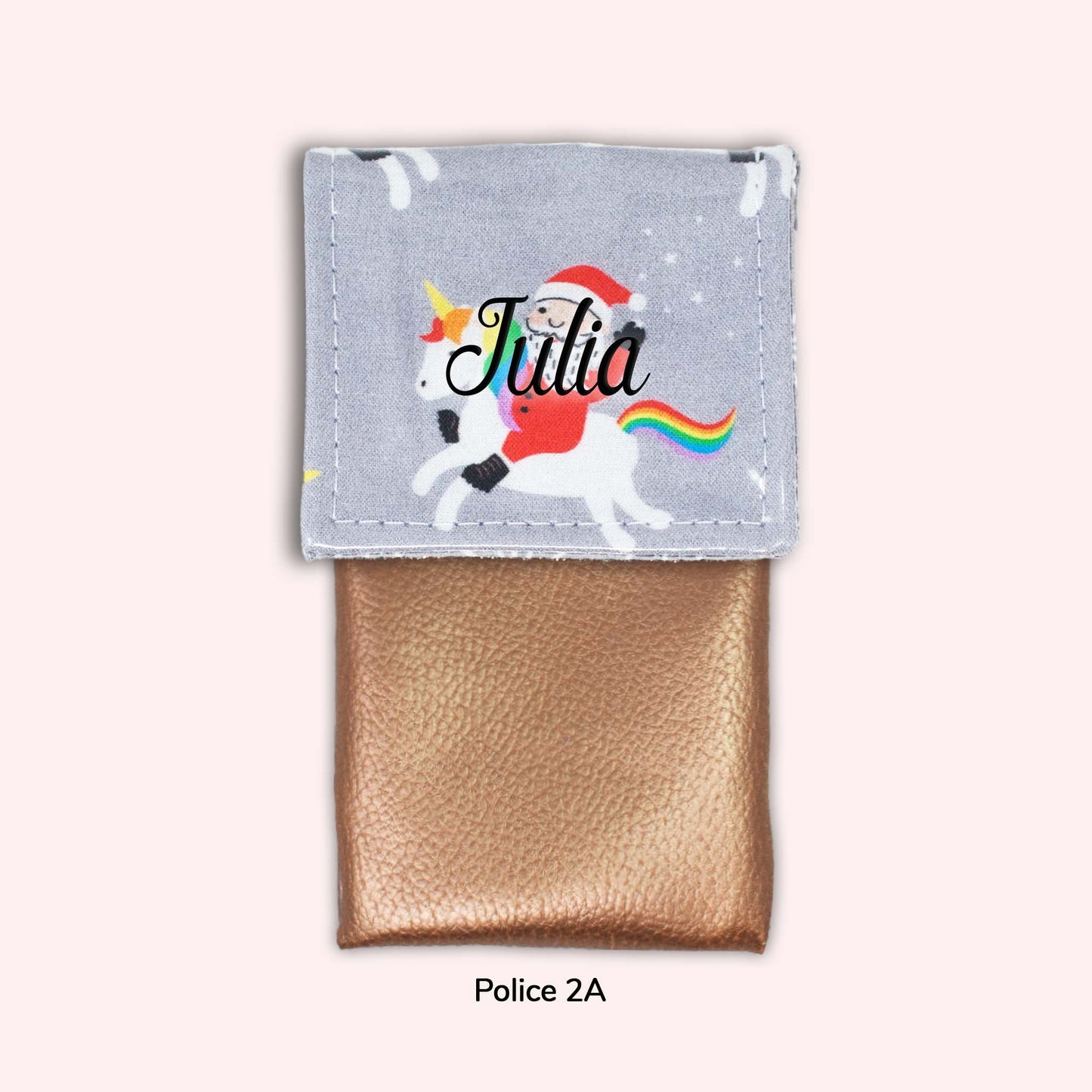 Pochette aimantée Noël unicorn