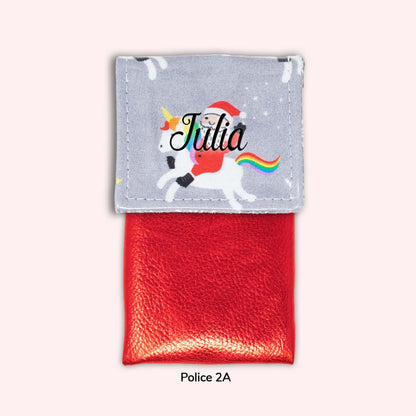 Pochette aimantée Noël unicorn