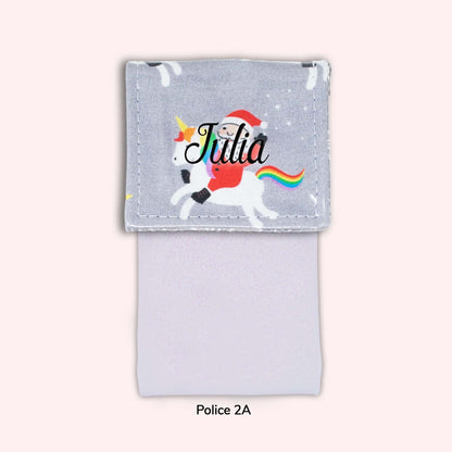 Pochette aimantée Noël unicorn