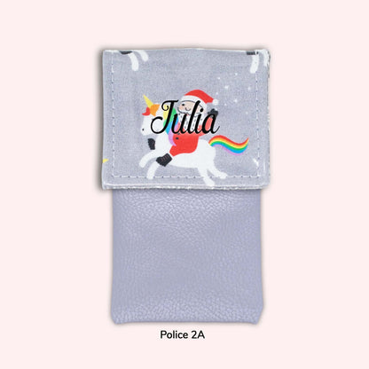 Pochette aimantée Noël unicorn