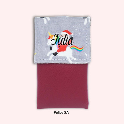 Pochette aimantée Noël unicorn