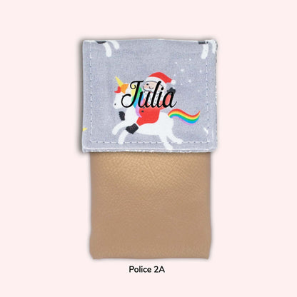 Pochette aimantée Noël unicorn