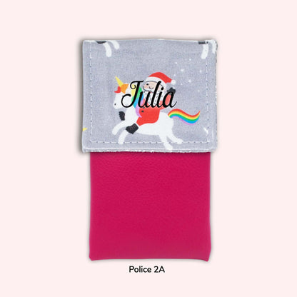 Pochette aimantée Noël unicorn