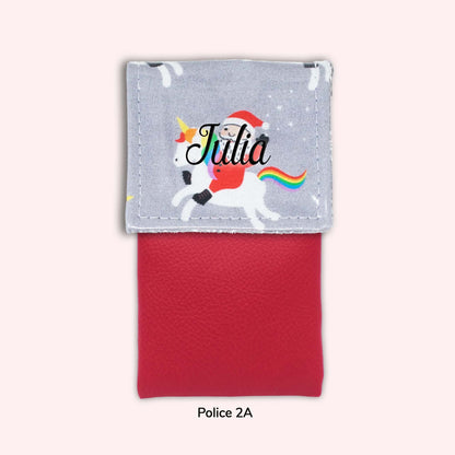 Pochette aimantée Noël unicorn