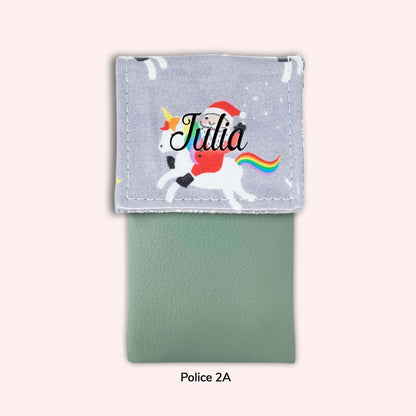 Pochette aimantée Noël unicorn