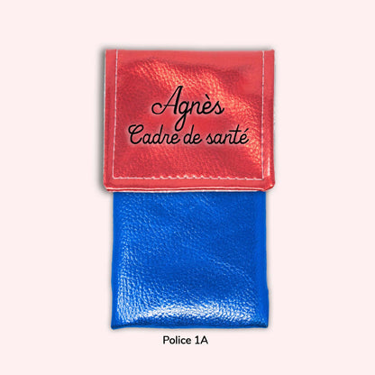 Pochette aimantée Rouge métallisé