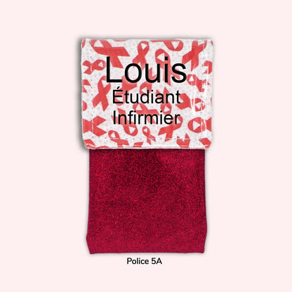 Pochette aimantée Rubans Rouges