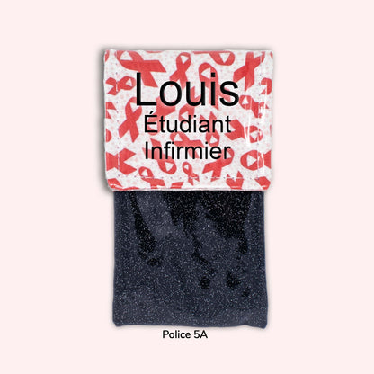 Pochette aimantée Rubans Rouges