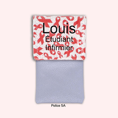 Pochette aimantée Rubans Rouges