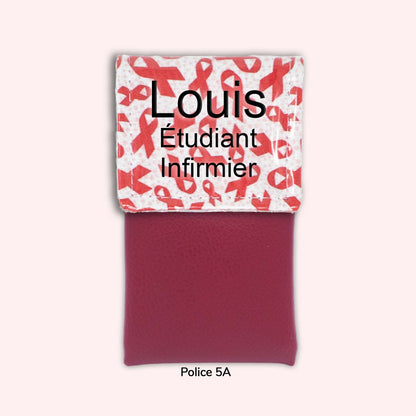 Pochette aimantée Rubans Rouges