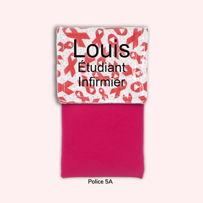 Pochette aimantée Rubans Rouges