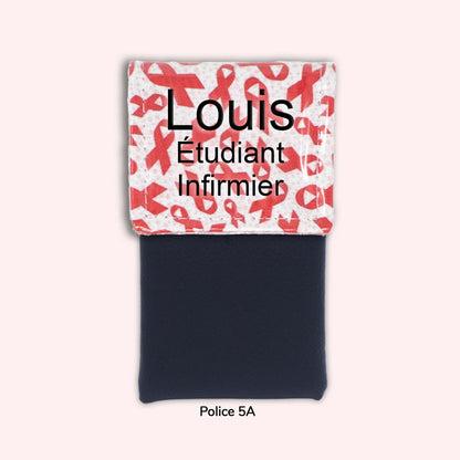 Pochette aimantée Rubans Rouges