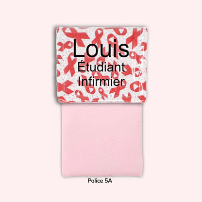 Pochette aimantée Rubans Rouges