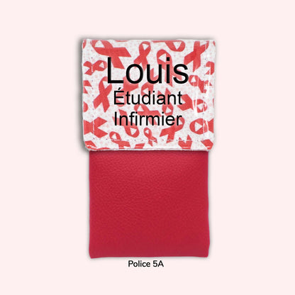 Pochette aimantée Rubans Rouges