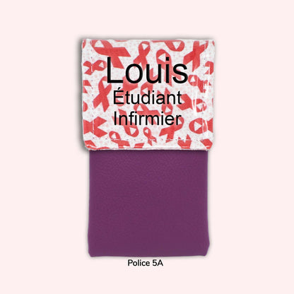 Pochette aimantée Rubans Rouges