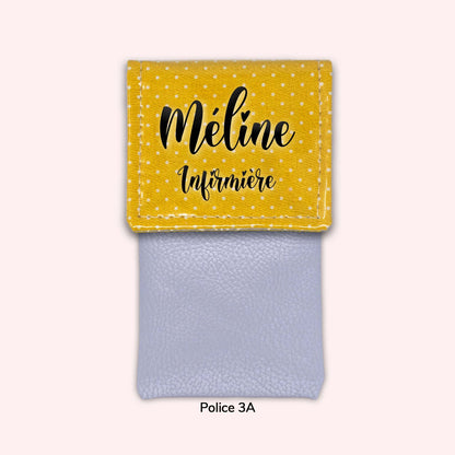 Pochette aimantée Jaune Petits Pois