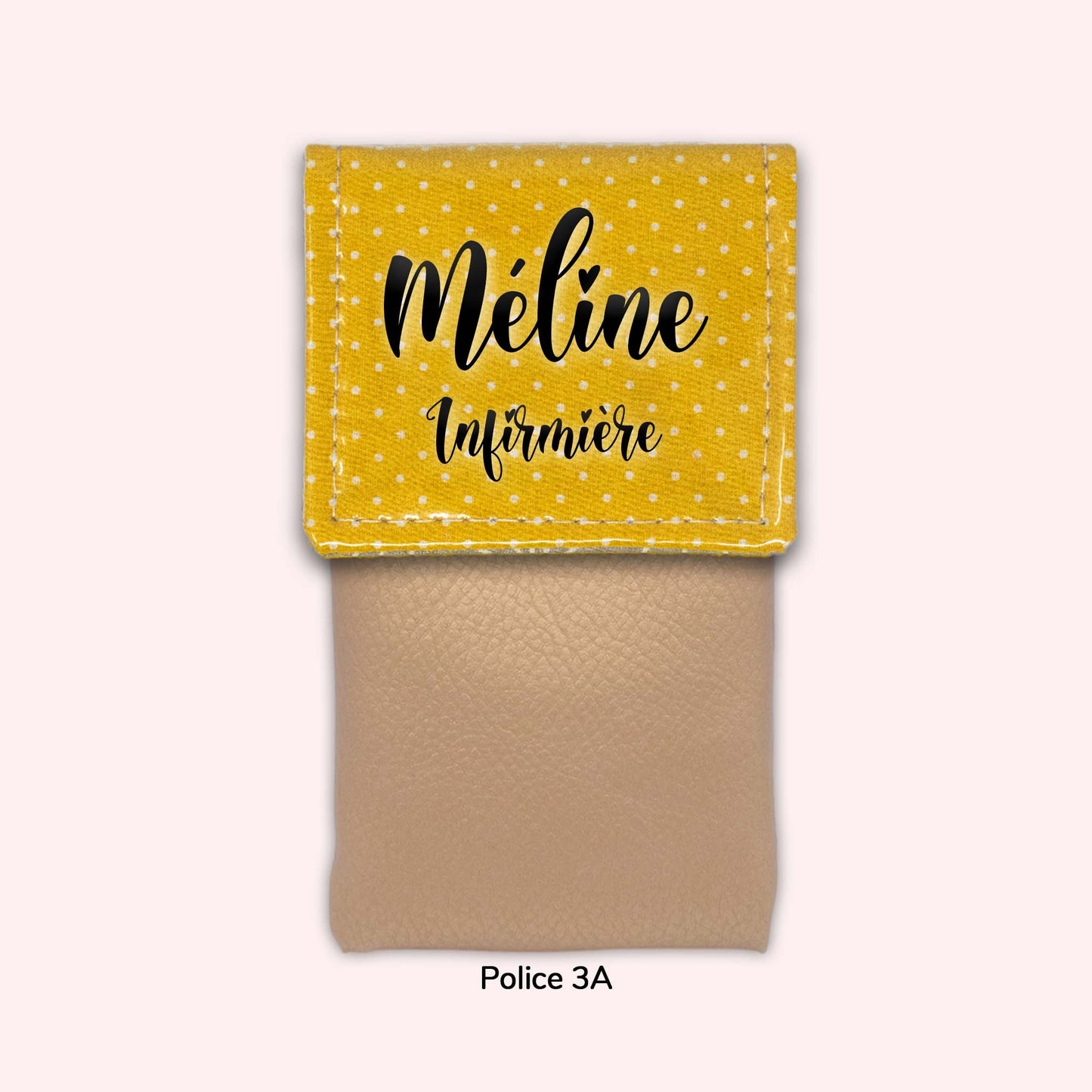 Pochette aimantée Jaune Petits Pois