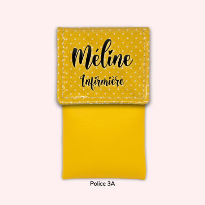 Pochette aimantée Jaune Petits Pois