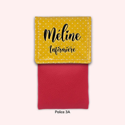 Yellow Polka Dot Magnetic Pouch