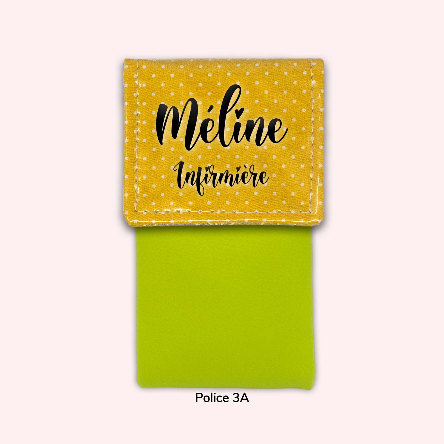 Pochette aimantée Jaune Petits Pois