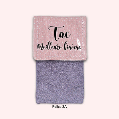 Pale Pink Polka Dots Magnetic Pouch