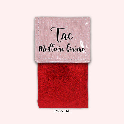 Pale Pink Polka Dots Magnetic Pouch