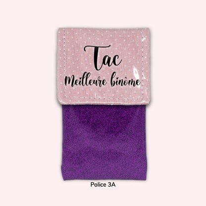 Pale Pink Polka Dots Magnetic Pouch