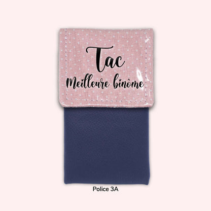 Pale Pink Polka Dots Magnetic Pouch