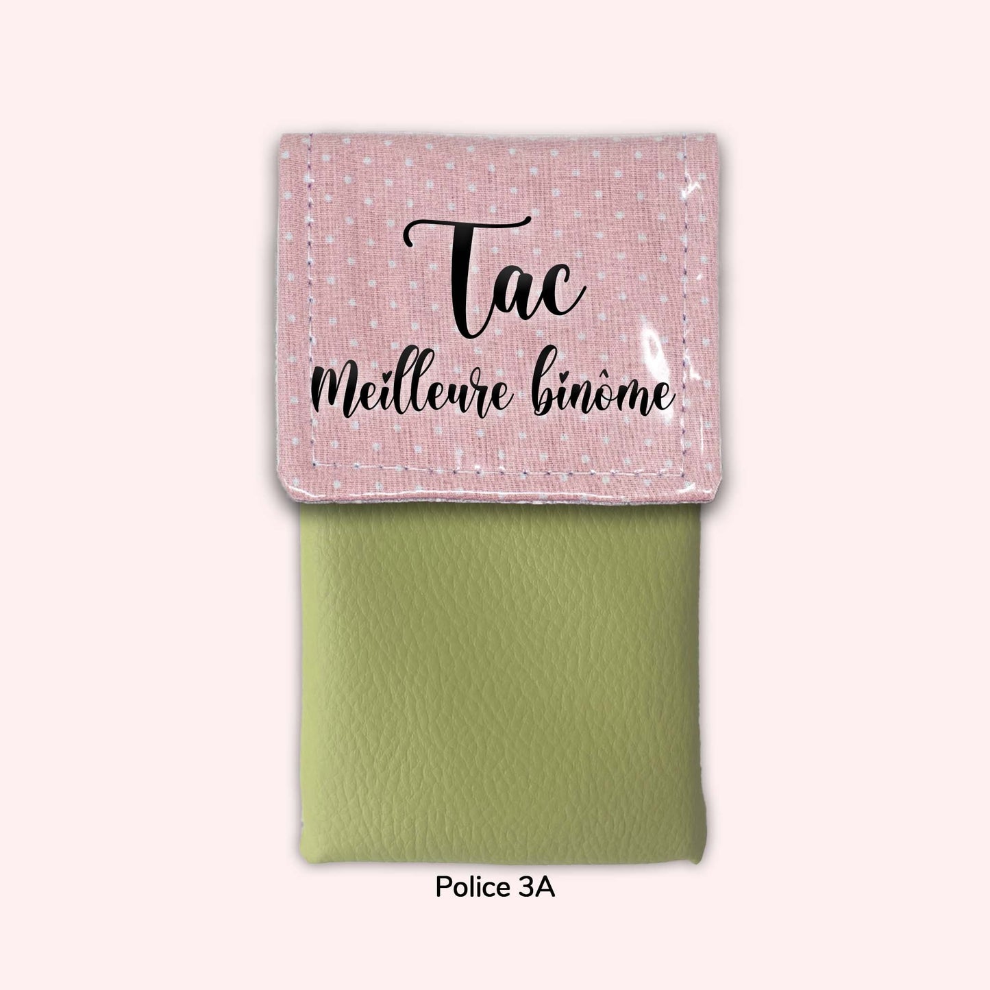 Pale Pink Polka Dots Magnetic Pouch