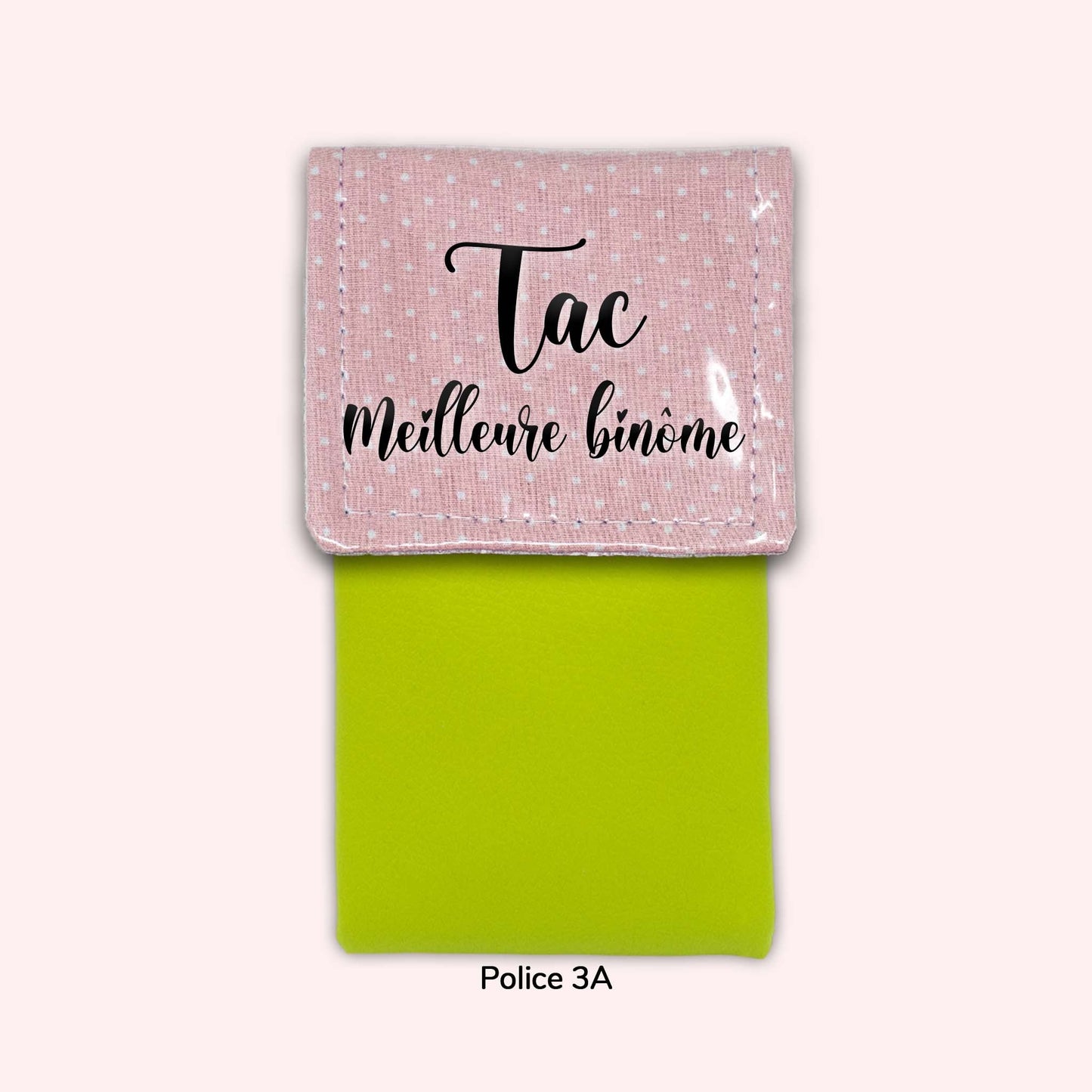 Pale Pink Polka Dots Magnetic Pouch