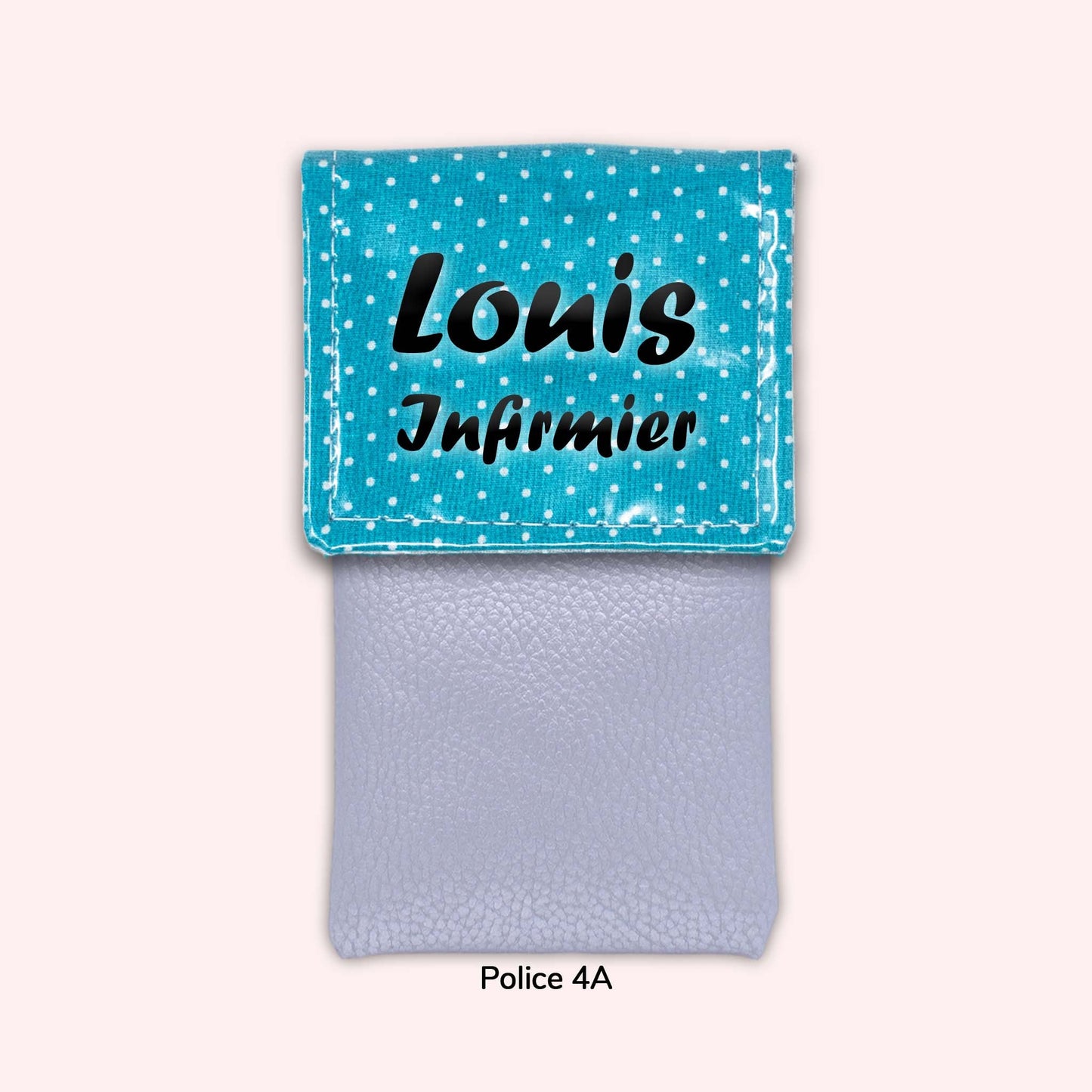 Turquoise Polka Dot Magnetic Pouch