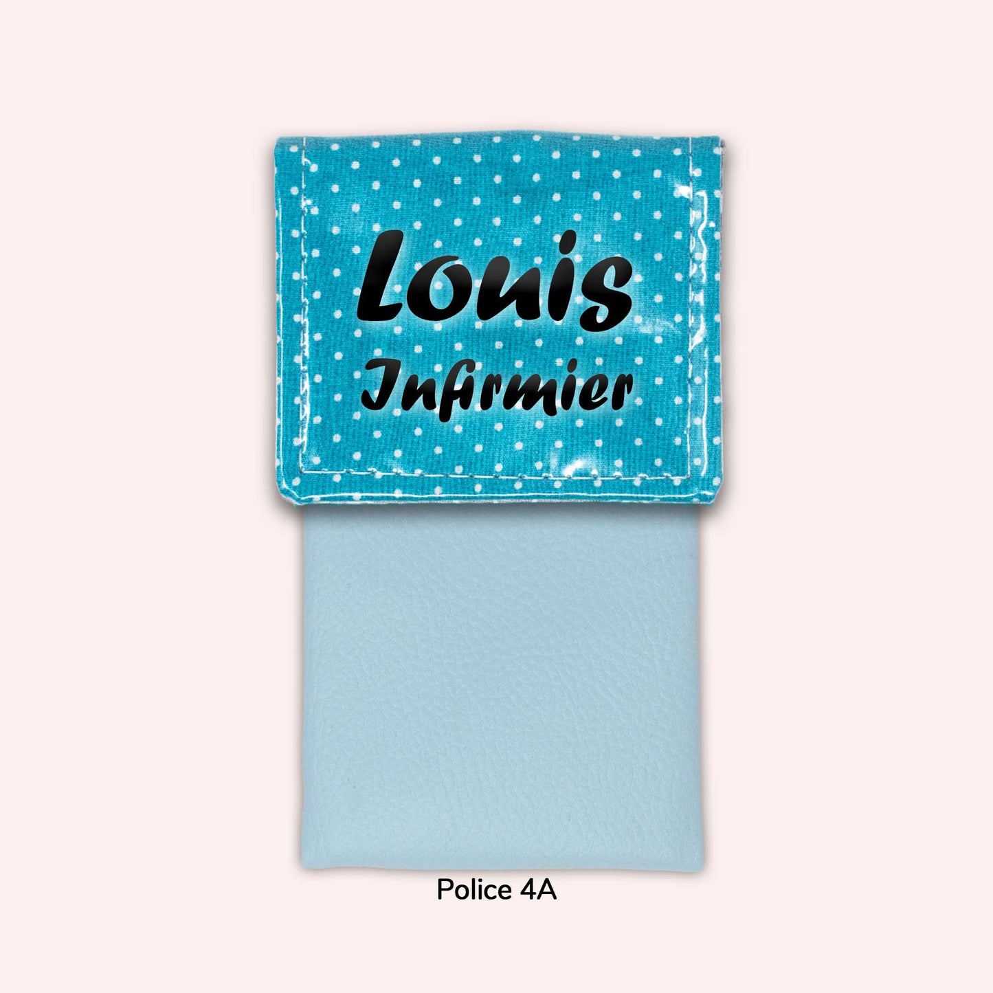 Turquoise Polka Dot Magnetic Pouch