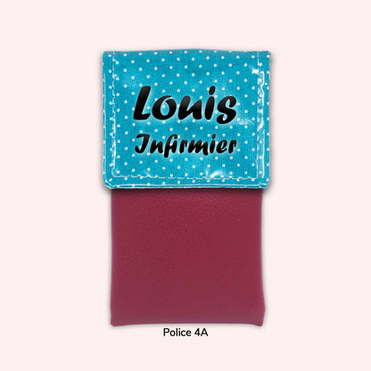 Turquoise Polka Dot Magnetic Pouch