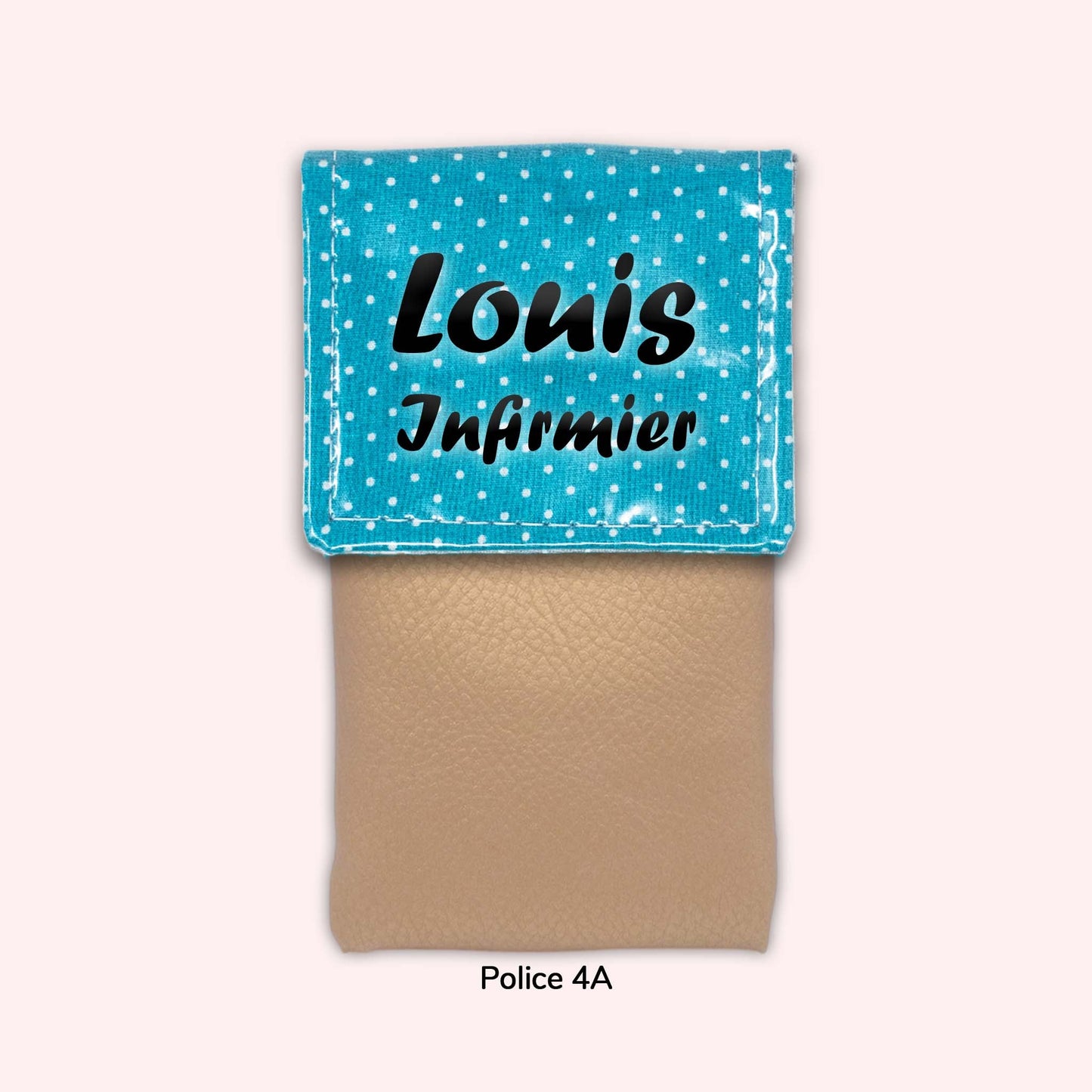 Turquoise Polka Dot Magnetic Pouch