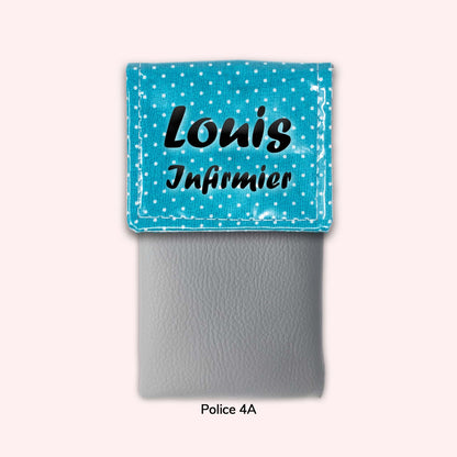 Turquoise Polka Dot Magnetic Pouch