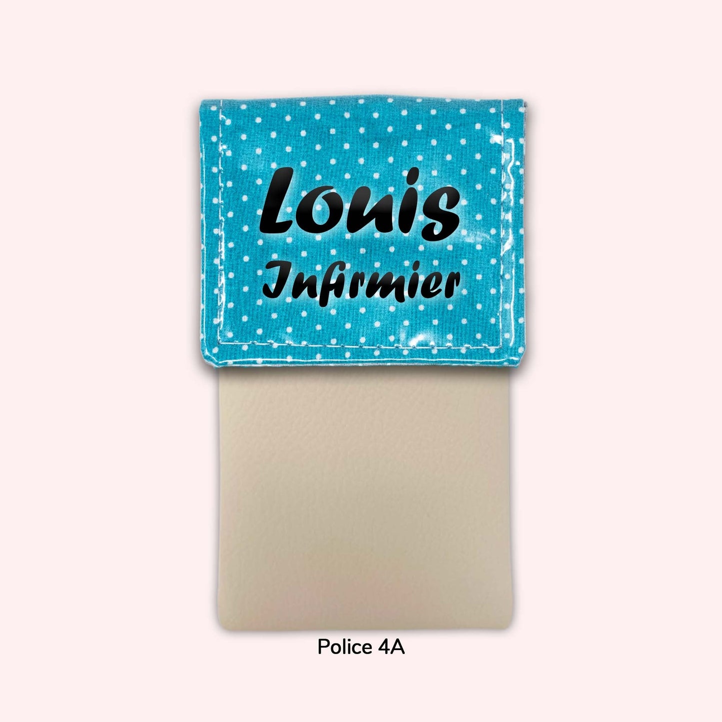 Turquoise Polka Dot Magnetic Pouch