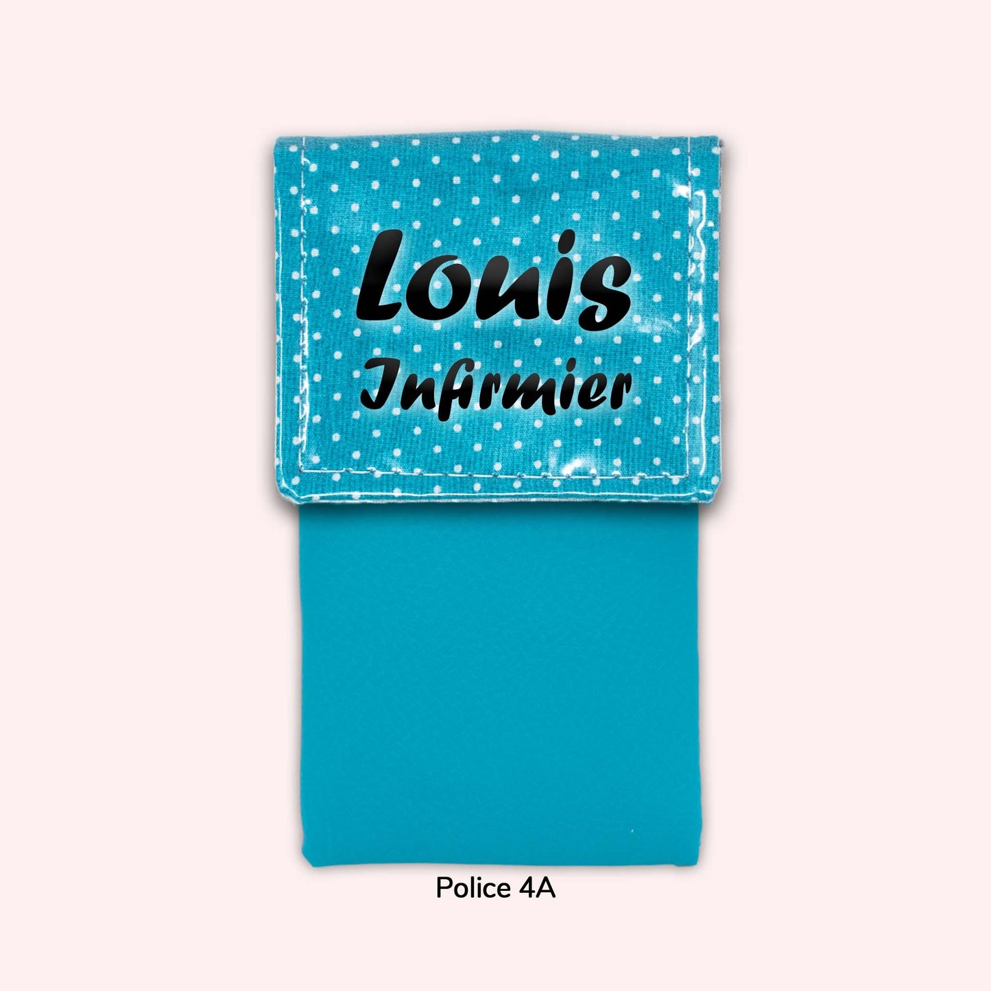 Pochette aimantée Turquoise Petits Pois