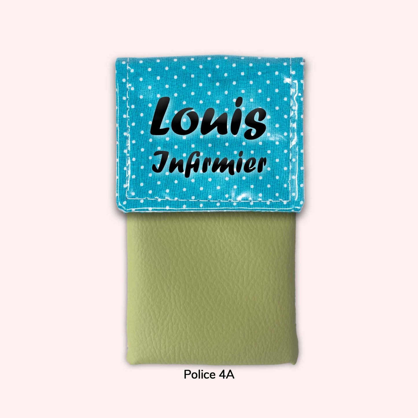 Pochette aimantée Turquoise Petits Pois