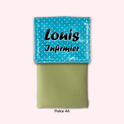 Pochette aimantée Turquoise Petits Pois