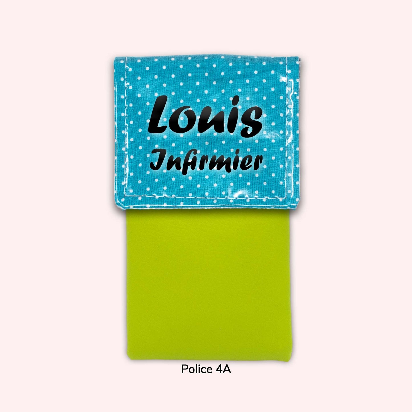 Turquoise Polka Dot Magnetic Pouch