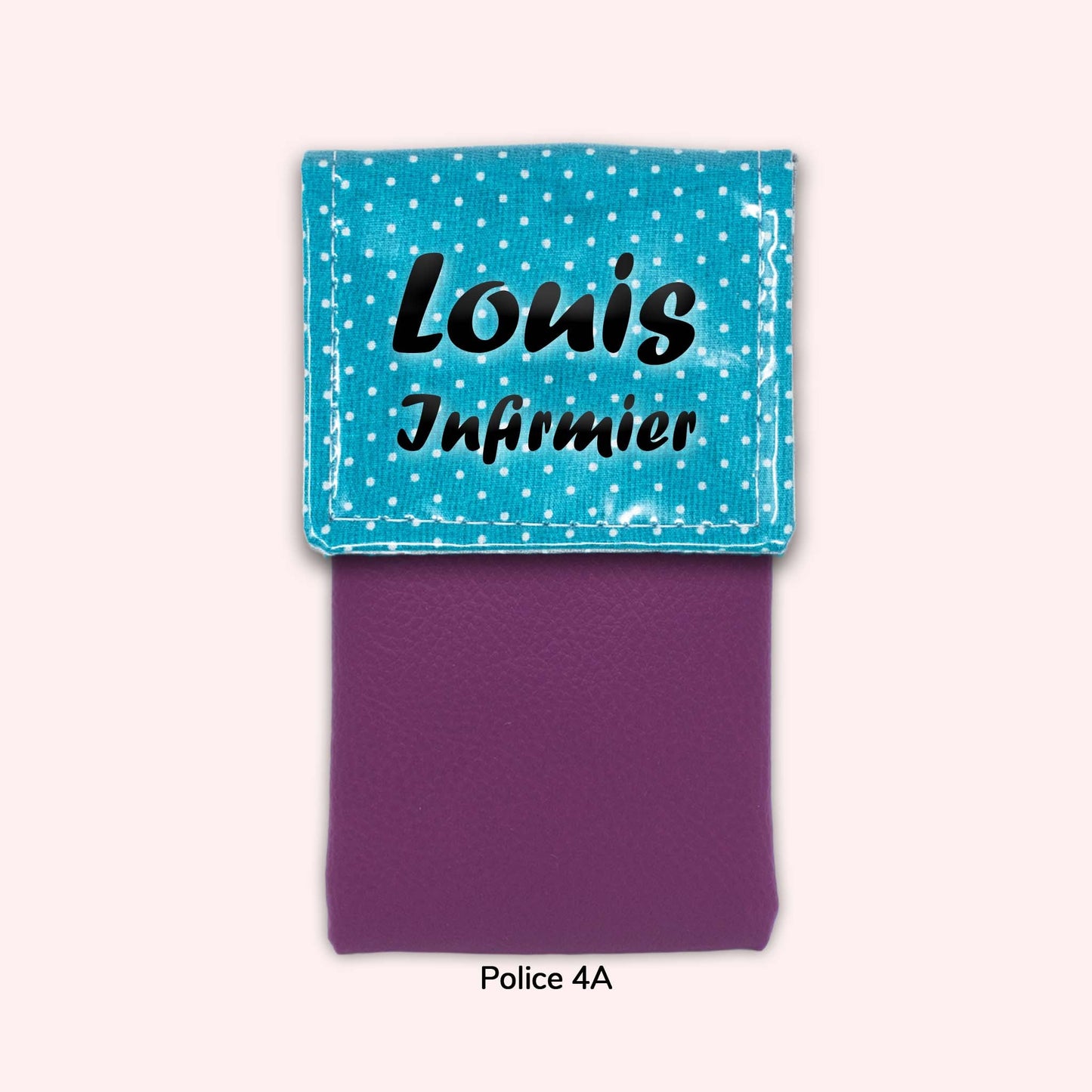 Turquoise Polka Dot Magnetic Pouch